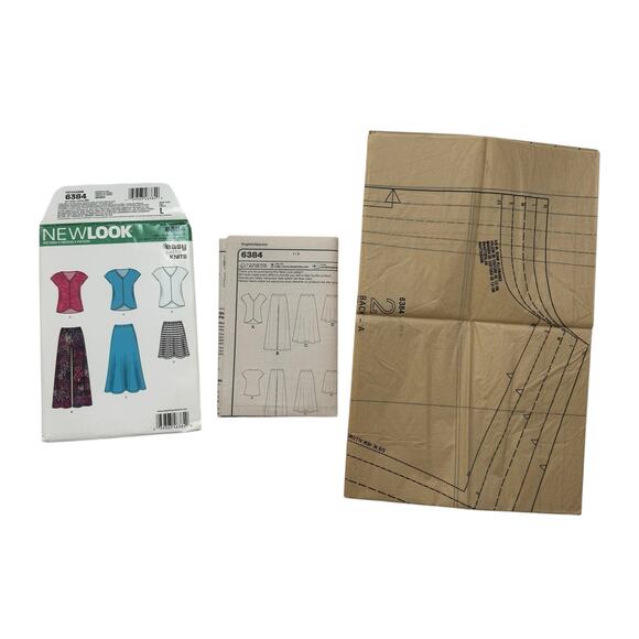 SIMPLICITY New Look Knits Top Skirt Pant Pattern Uncut Size A (XS-XL) #6384 - Picture 4 of 4